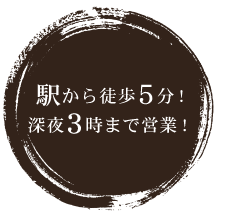 駅から徒歩5分