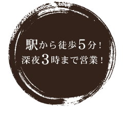 駅から徒歩5分!